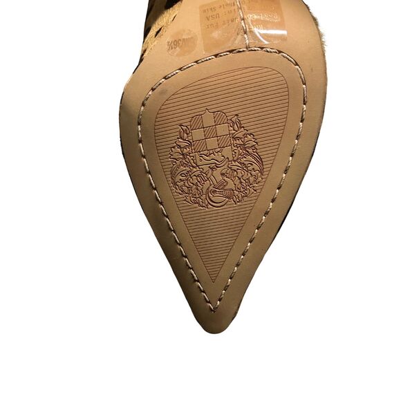 Vince Camuto Leopard Print Block Heel Pumps Size 6M - Picture 8 of 9